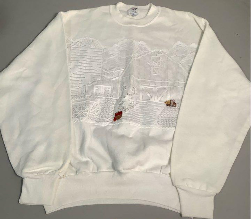 Vintage 90's Jerzees Lace Barn Farm
Sweatshirt Size M Made in USA