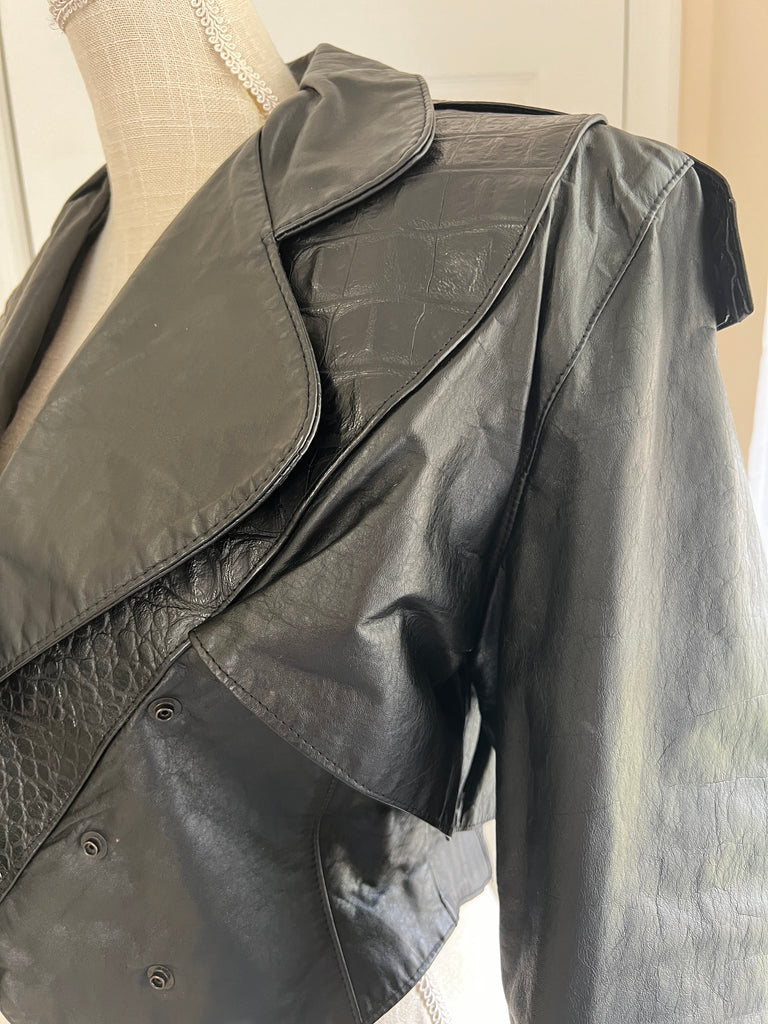 Outerwear by Phoenix Black Leather Jacket - M