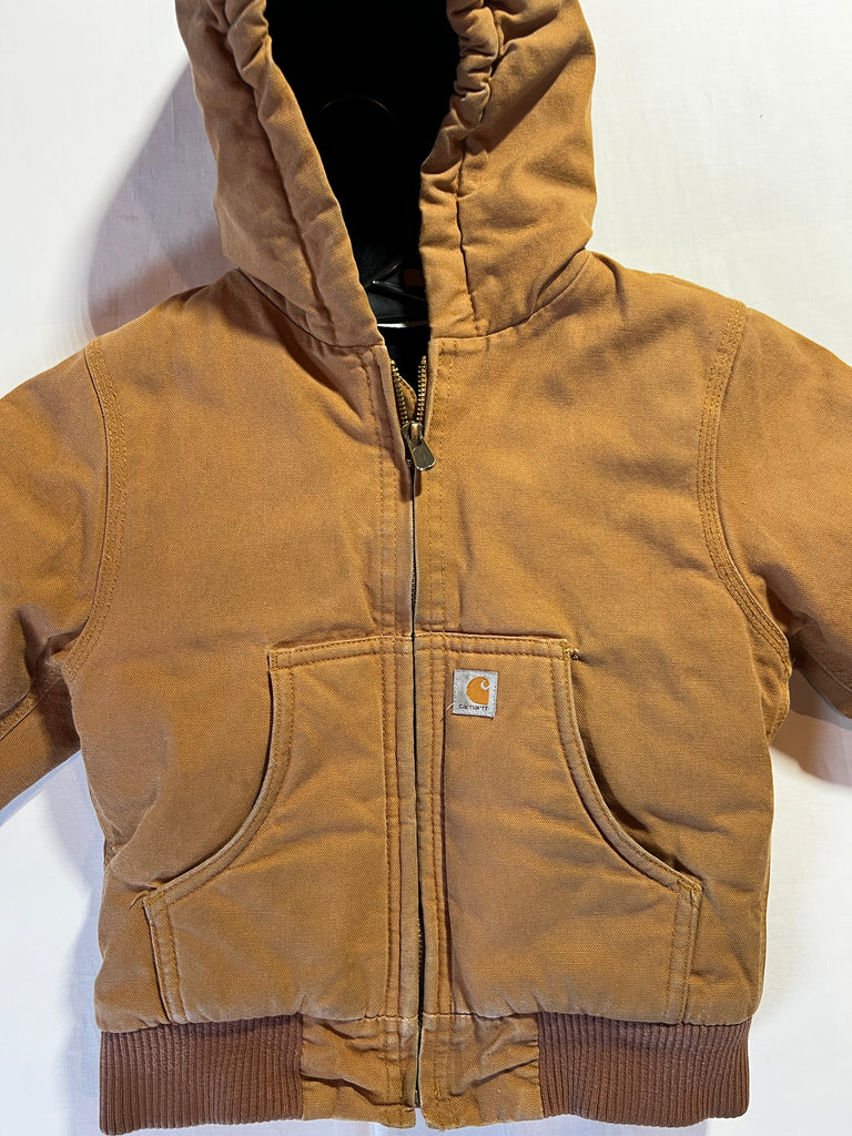 Boys Carhartt Canvas Hoodie - 4T