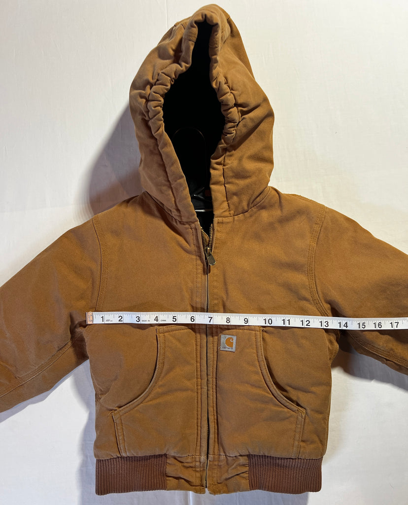Boys Carhartt Canvas Hoodie - 4T